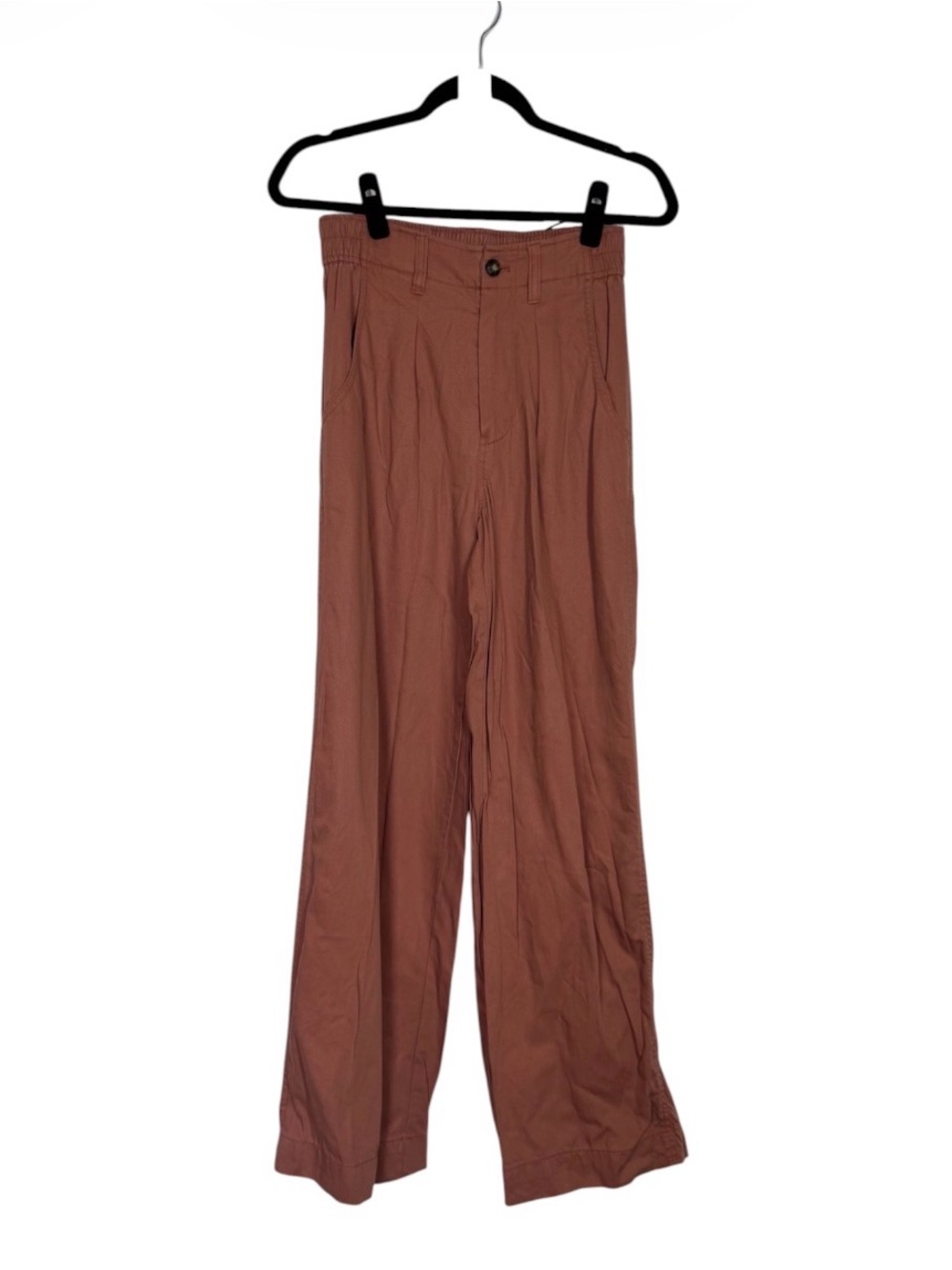 Madewell Pants The NEAL Pleated Draped High Rise Straight Leg